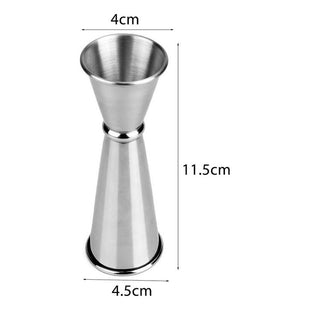 Medidor Tragos Jigger Japones Doble 30-60ml Acero Inoxidable Plateado