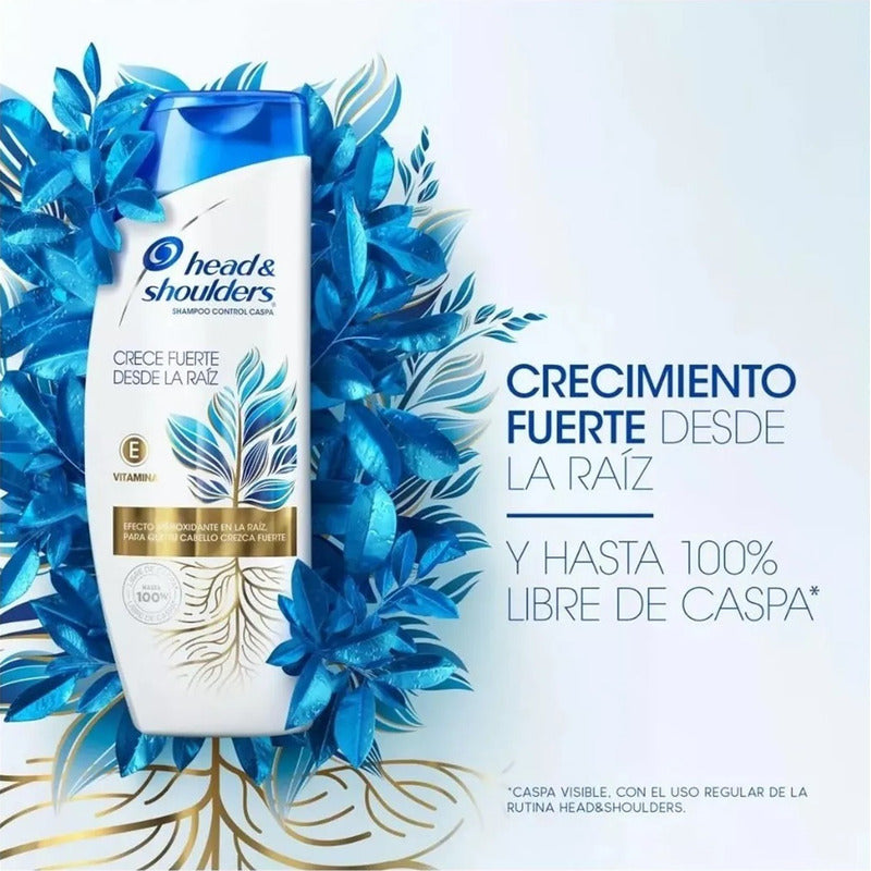 X2 Shampoo Head & Shoulders Control Caspa Crece Fuerte 375ml