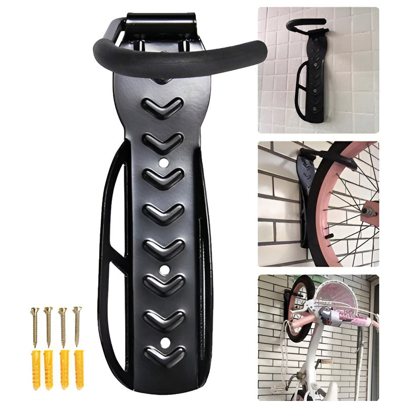 Kit De Soporte De Pared Para Bicicleta Con Gancho De Bicicleta De Color Negro