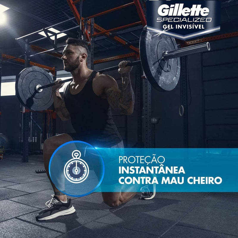 X2 Desodorante Gel Gillette Specialized Invisi Antibacterial Antibacterial