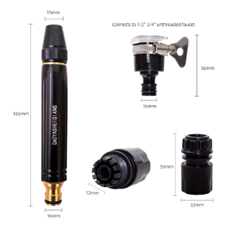 Boquilla Ajustable De Manguera Alta Presion Para Auto Jardin