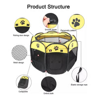 Corral Jaula Para Perro Gato Conejo Plegable Mascota Casa M