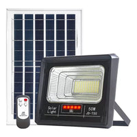 X2 Reflector Solar Panel Luz Iluminación Foco Solar Led 50w Negro Blanco Frío