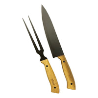 Set Parrillero De Lujo Para Asado Cuchillo + Tenedor Mr Beef