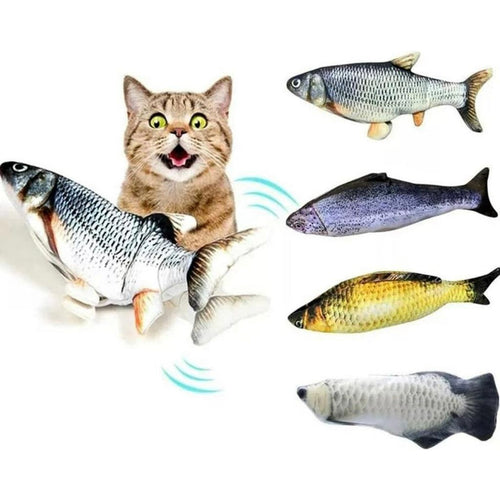 Juguete Pescado Usb Con Movimiento Interactivo Para Gato  Azar