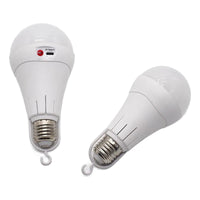 X4 Ampolleta De Emergencia Led E27 Luz 10w Recargable Usb Blanco Frío