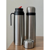 Termo Matero Media Manija 1 Litro Pico Cebador Acero Inox