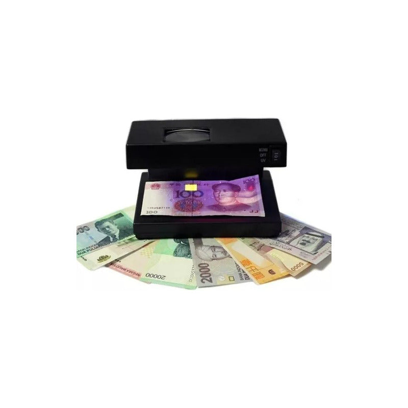 Pack2 Detector De Billetes Falsos Con Luz Uv+ Linterna+ Lupa