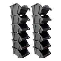 X12 Cajas Organizadoras Apilable Gaveta Etiquetable Organiza