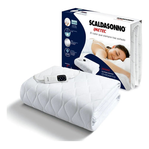 Calienta Cama Scaldasonno Adapto Maxi 1,5 Plazas 190x120cm Blanco Liso