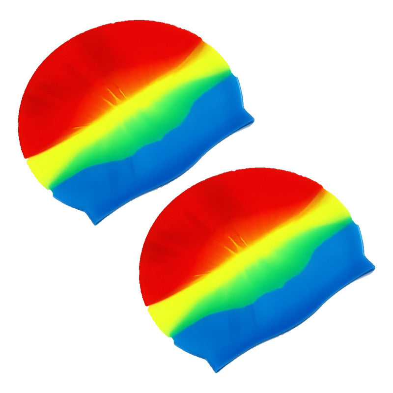 Pack 2 Gorro Piscina Natación Silicona Gorra De Baño Elastic