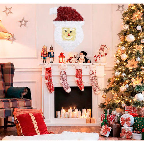 Colgante Santa Navidad Viejo Pascuero Colgante Pared Puerta Rojo-blanco