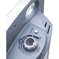 Estufa Eléctrica Fibra De Carbono Silver Kendal 1000w Gris