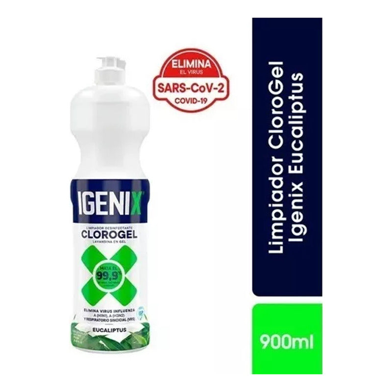 Limpiador Cloro Gel Igenix Eucaliptus 900ml