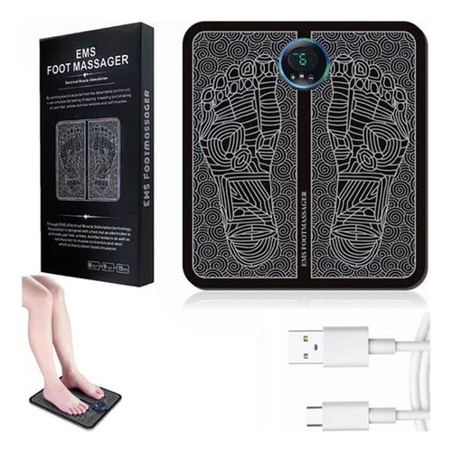 Electro Estimulador Muscular Portátil Masajeador Para Pies