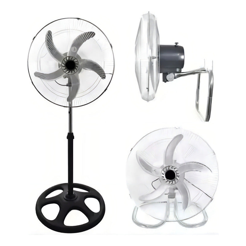 Ventilador 5 Aspas Metálicas Pedestal