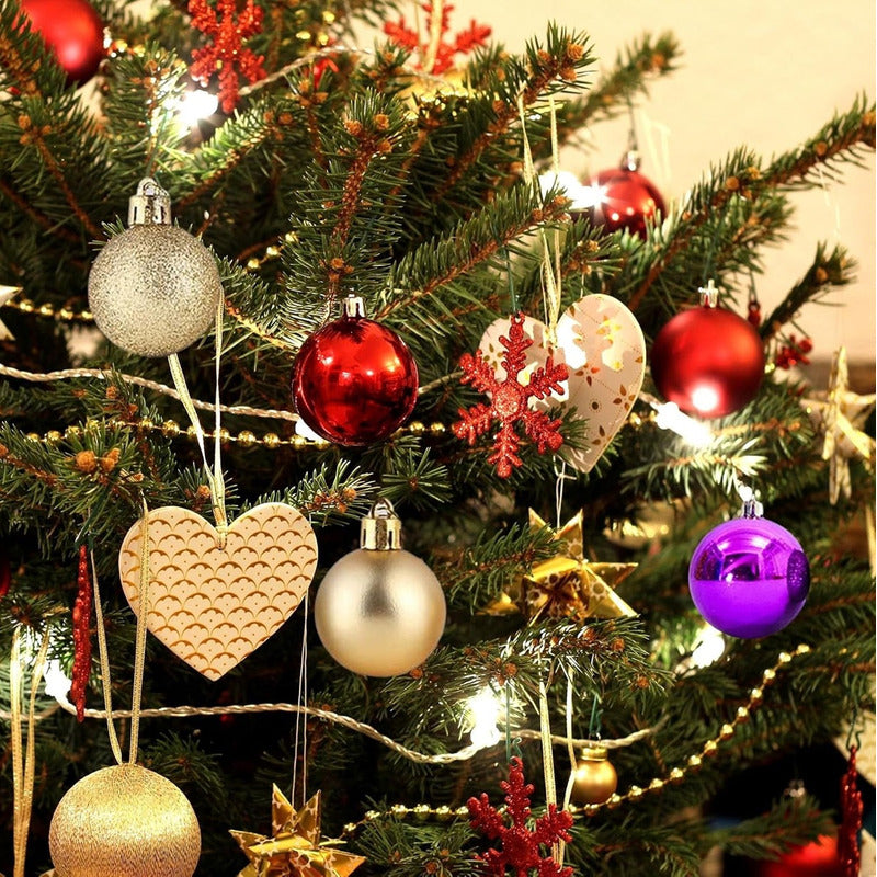 X6 Esferas Navideñas Decoración Navidad Hogar Adornos Árbol