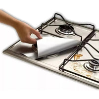 12 Laminas Protector Estufa Cocina Papel Aluminio Cubierta