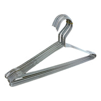 Pack 20 Colgadores De Ropa Perchas Metal Ganchos Metálicos  Blanco