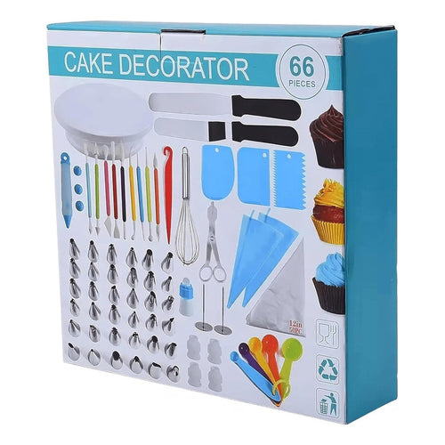 Set Decoración Pasteles Kit Pastelería Set Repostería 66 Pcs