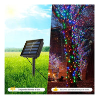 Luces Navidad Guirnalda Solar 100 Led 10 Metros Decorativa