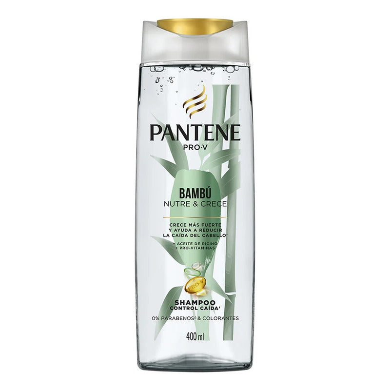 X2 Shampoo Pantene 400ml Bambú Nutre & Crece Control Caída