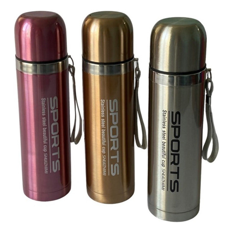 Termo Doble Capa 0.75 Litros Vaso Térmico Acero Inoxidable
