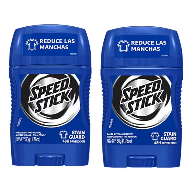 Pack X3 Desodorante Barra Speed Stick Stain Guard 50g 48hor Stain Guard