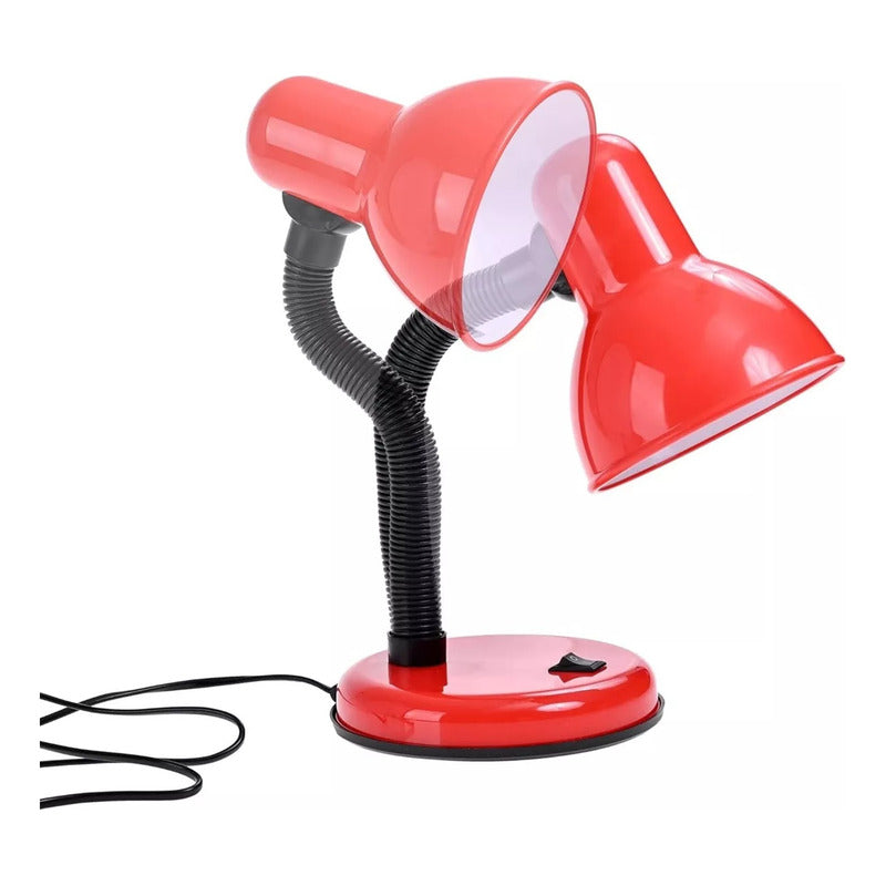 Lampara Escritorio Cuello Flexible Lampara Velador Lectura