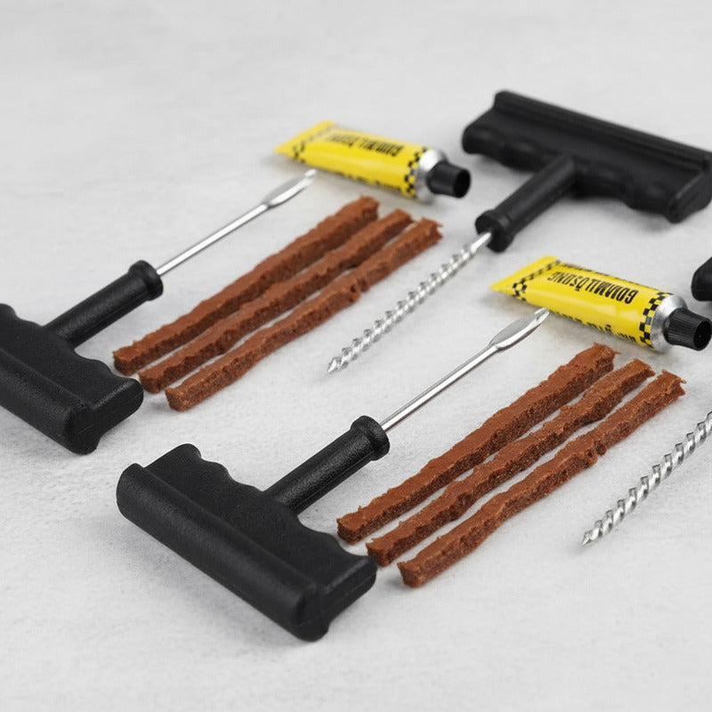 Pack X2 Kit Reparacion Pinchazos Llanta Neumático Auto Moto