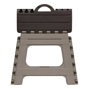 Piso Plegable Roble Banco Silla Taburete Mediano 28x28 Color Marrón