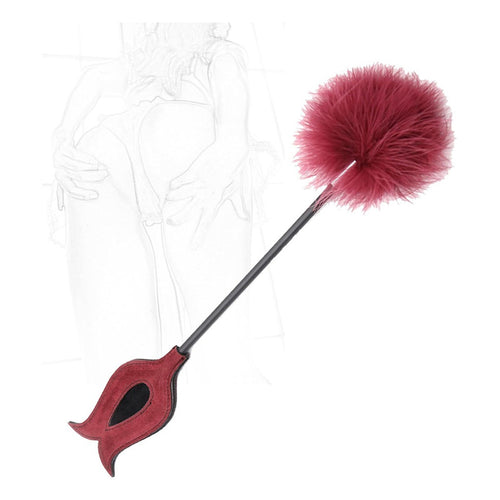 Látigo De Plumas Cosquillas Azotes Juego De Látigo Sexual Rojo