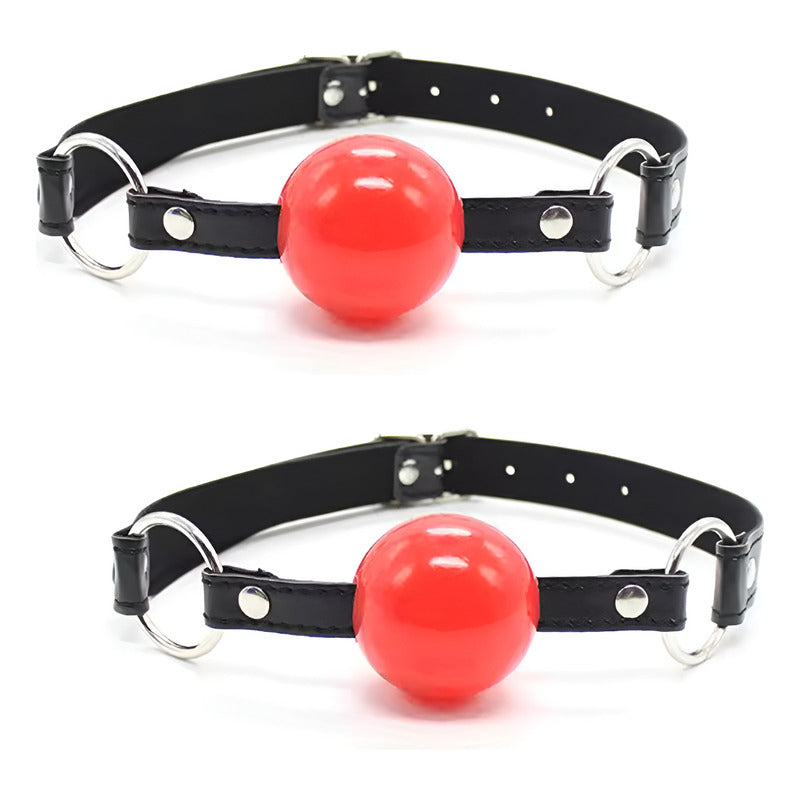 X2 Mordaza Boca Abierta Bola Mordida De Silicona Bondage