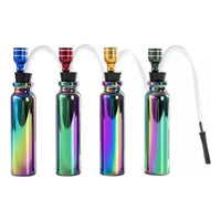 Mini Bong Pipa De Agua En Vidrio Tornasol + Quemador Filtro