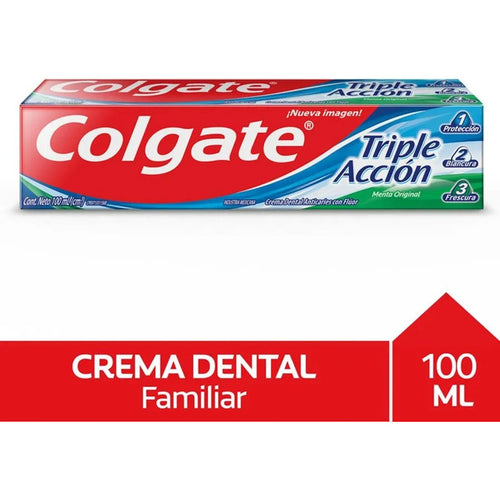 X4 Colgate Triple Accion Crema Dental 100ml Menta Original