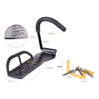 Pack 3 Ganchos Porta Bicicleta Para Muralla Pared Colgador Color Negro