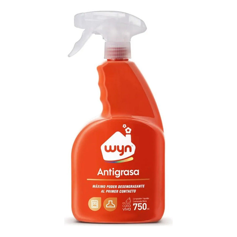 X2 Limpiador Antigrasa Wyn 750ml Desengrasante Atomizador