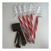 Set X10 Estacas Navidad Luces Navideñas Led Solar Decoración