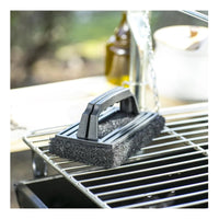 X2 Esponja Abrasiva Limpieza De Parrilla Asado Bbq Mr Beef Negro