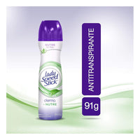 X2 Desodorante Aerosol Lady Speed Stick Aloe Derma Nutre 48h Aloe Vera