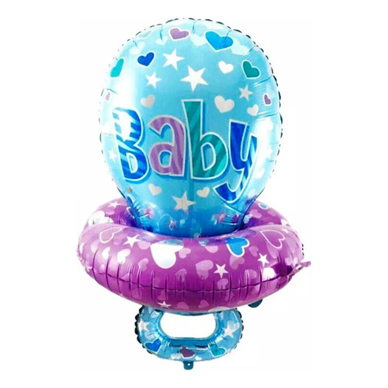 Globo Metalico Chupete Baby Shower Niño Niña Decoración