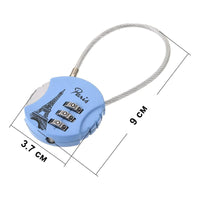 Candado Viaje Con Clave Mochila/ Locker/ Equipaje Anti Robo