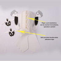 Guirnalda Fantasma Decorativa Para Fiesta Halloween Terror Blanco Fantasma