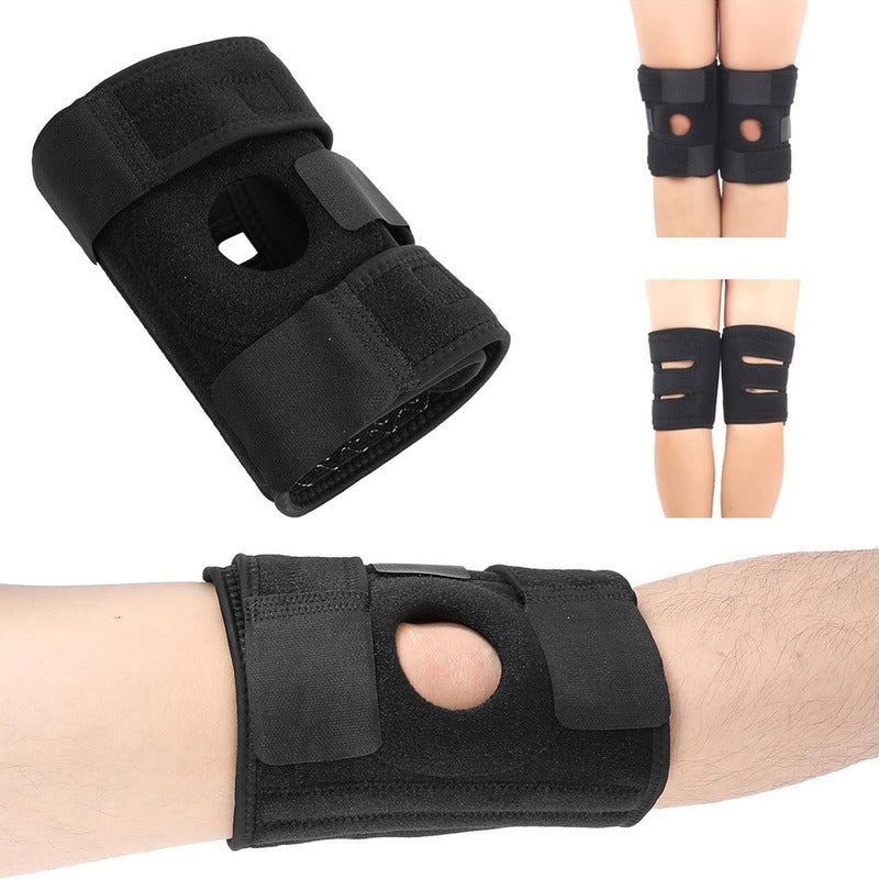 Pack X2 Rodillera Rotuliana Ajustable Soporte Rótula Negro Unica