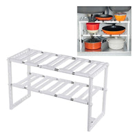 Estante Organizador De Ollas Ajustable Cocina Baño Multiuso