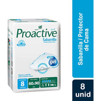 Protector De Cama Proactive Sabanilla 8unid Superabsorbente