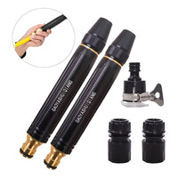 X2 Boquilla Ajustable De Manguera Alta Presion Auto Jardin Negro