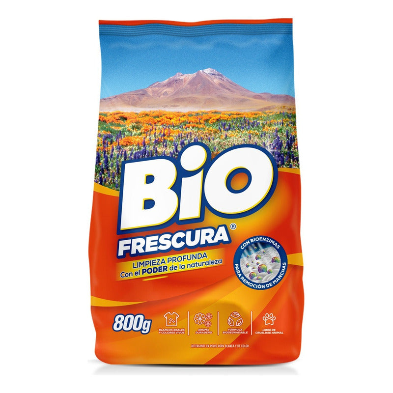 X10 Detergente Bio Frescura En Polvo Desierto Florido 800g