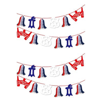 X2 Guirnalda Fiestas Patrias 2.2 Metros Feliz 18 Decoración Rojo