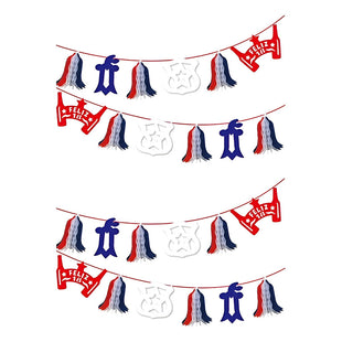 X2 Guirnalda Fiestas Patrias 2.2 Metros Feliz 18 Decoración Rojo